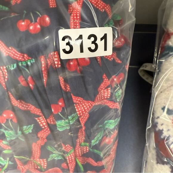 Damson Madder Kelia Cherry Sleeveless Midi Dress - Picture 7 of 7